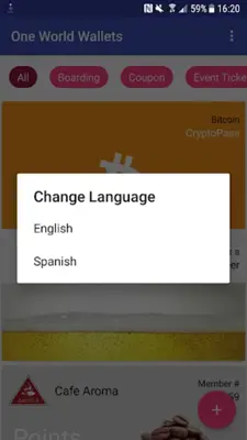 One World Wallets android App screenshot 0